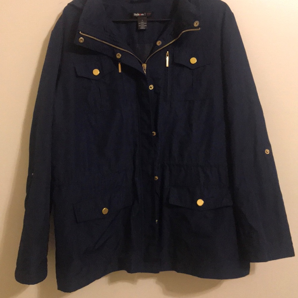 Gold Trim Rain Jacket